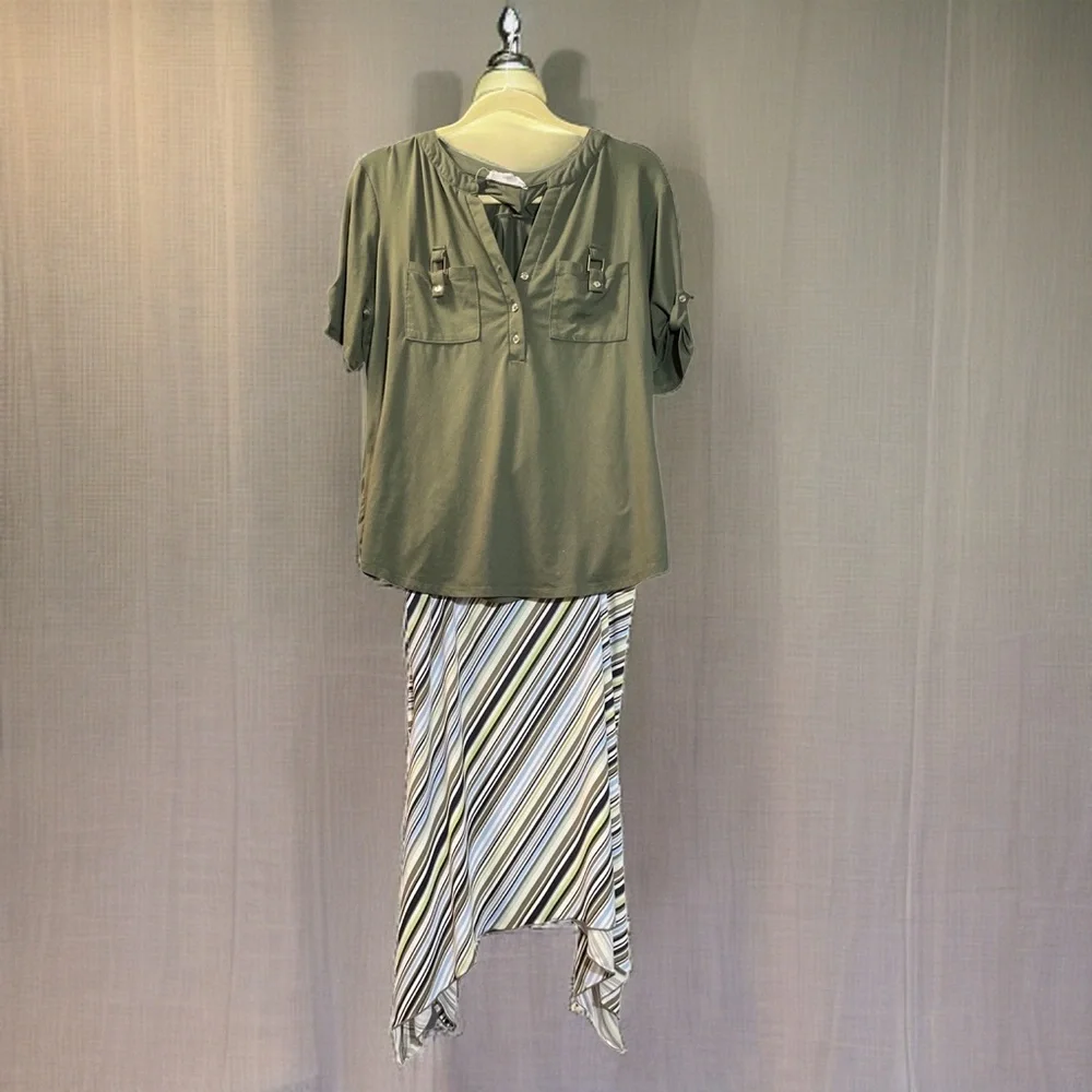 Accepting any offer on this
Army green blouse - Picture 2 of 3
